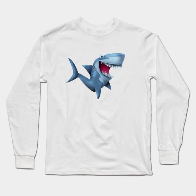 shark Long Sleeve T-Shirt by nagyi